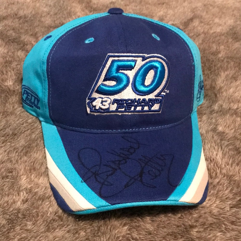 Nascar Richard Petty autograph hat